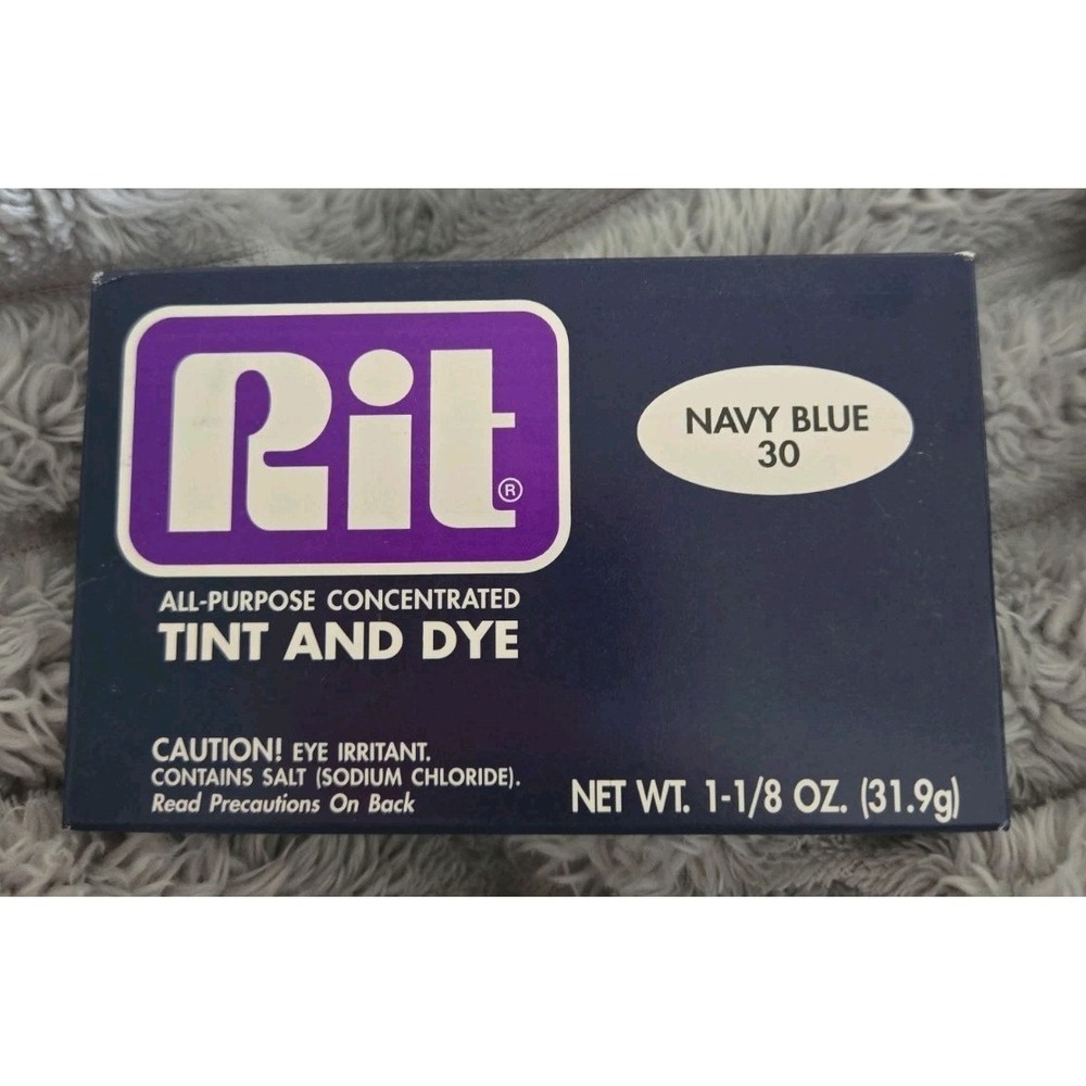 Rit All-Purpose Tint & Dye Color‎ Navy Blue #30.  ***NOS***